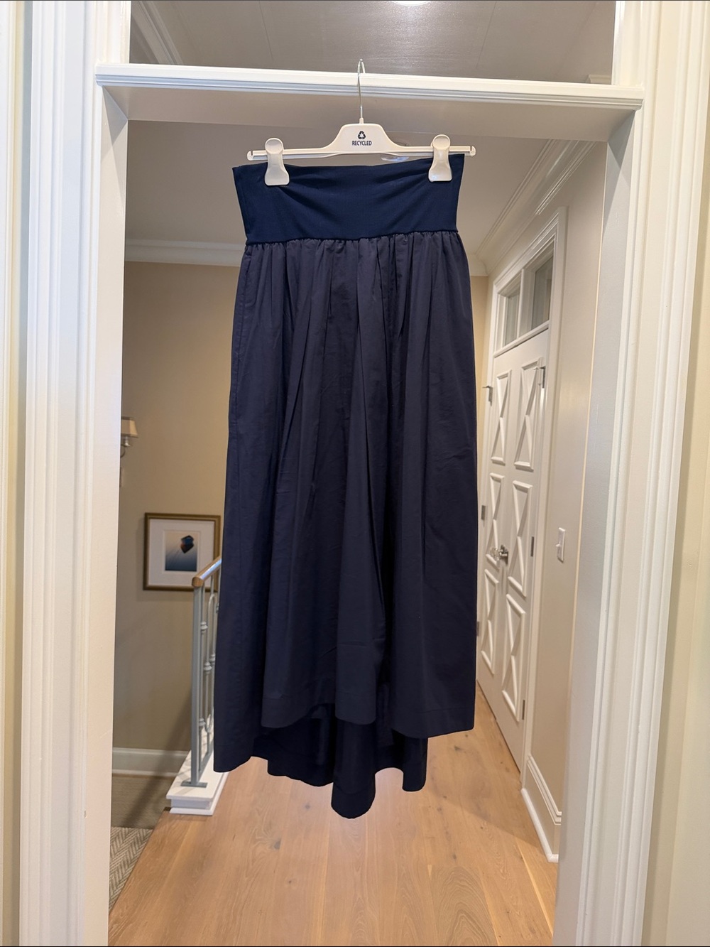 Otto D’ame Classic Navy Maxi Skirt
